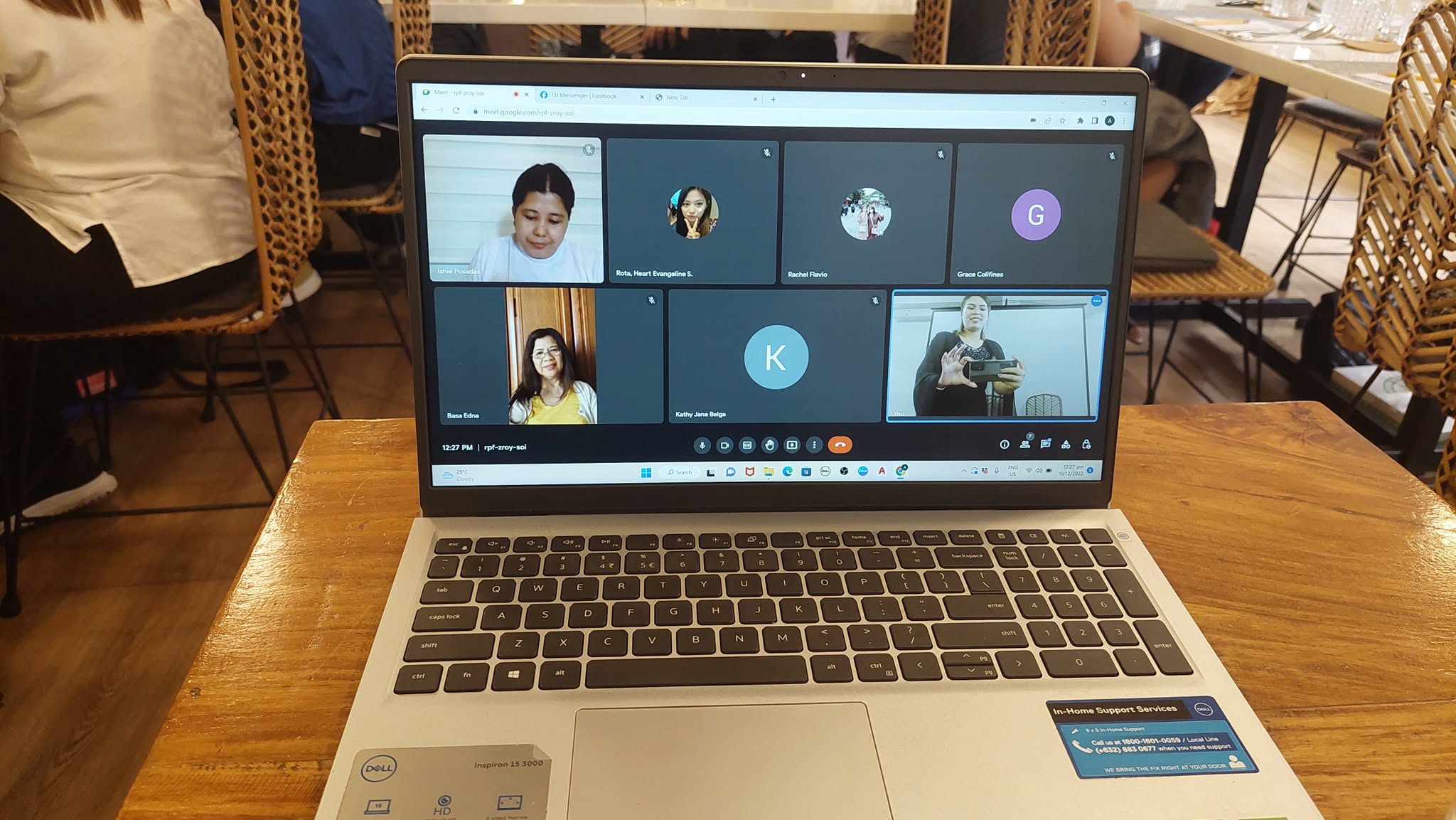 Elysians students attending a live online learning session