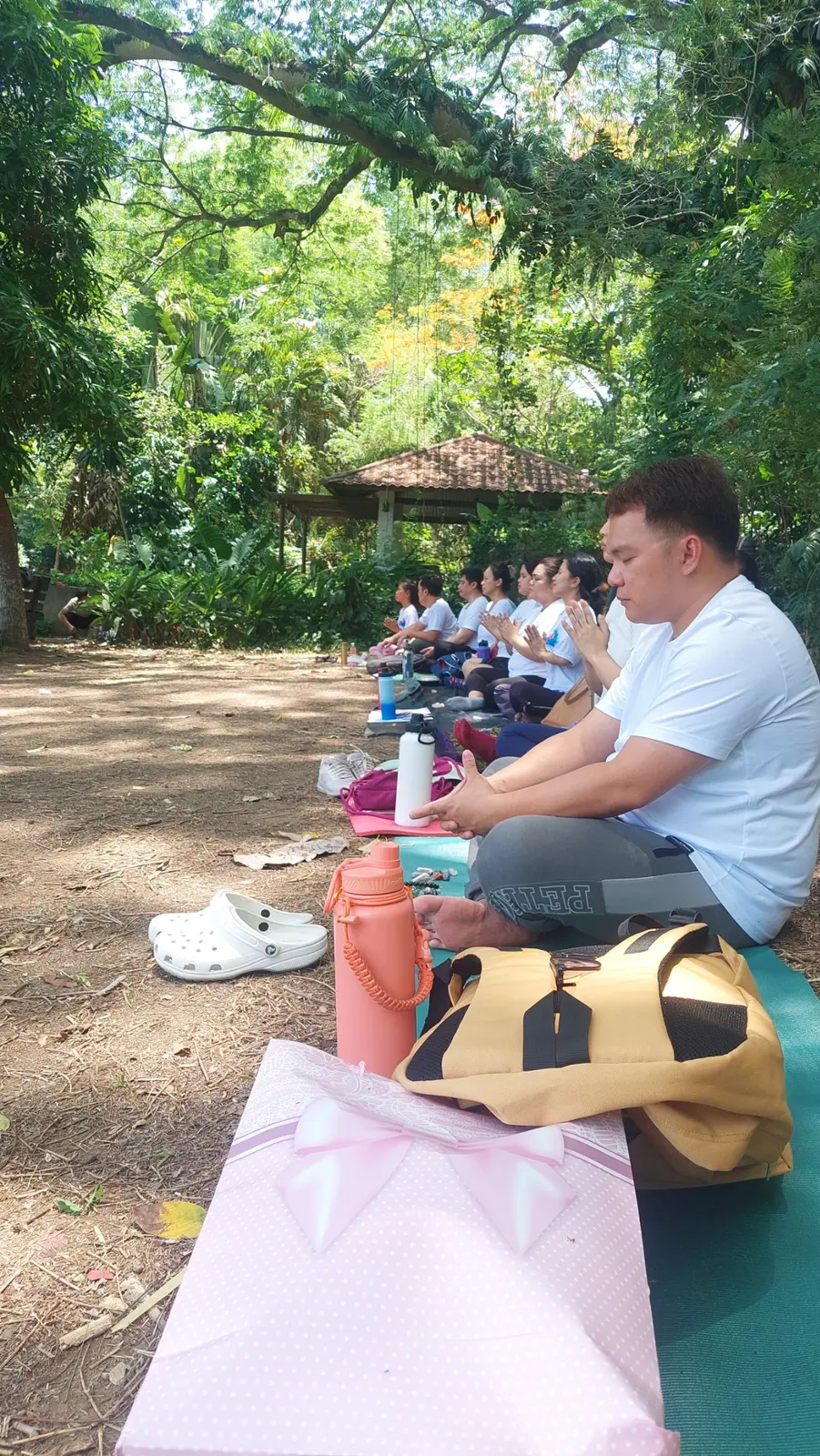 An Elysians outdoor group practice